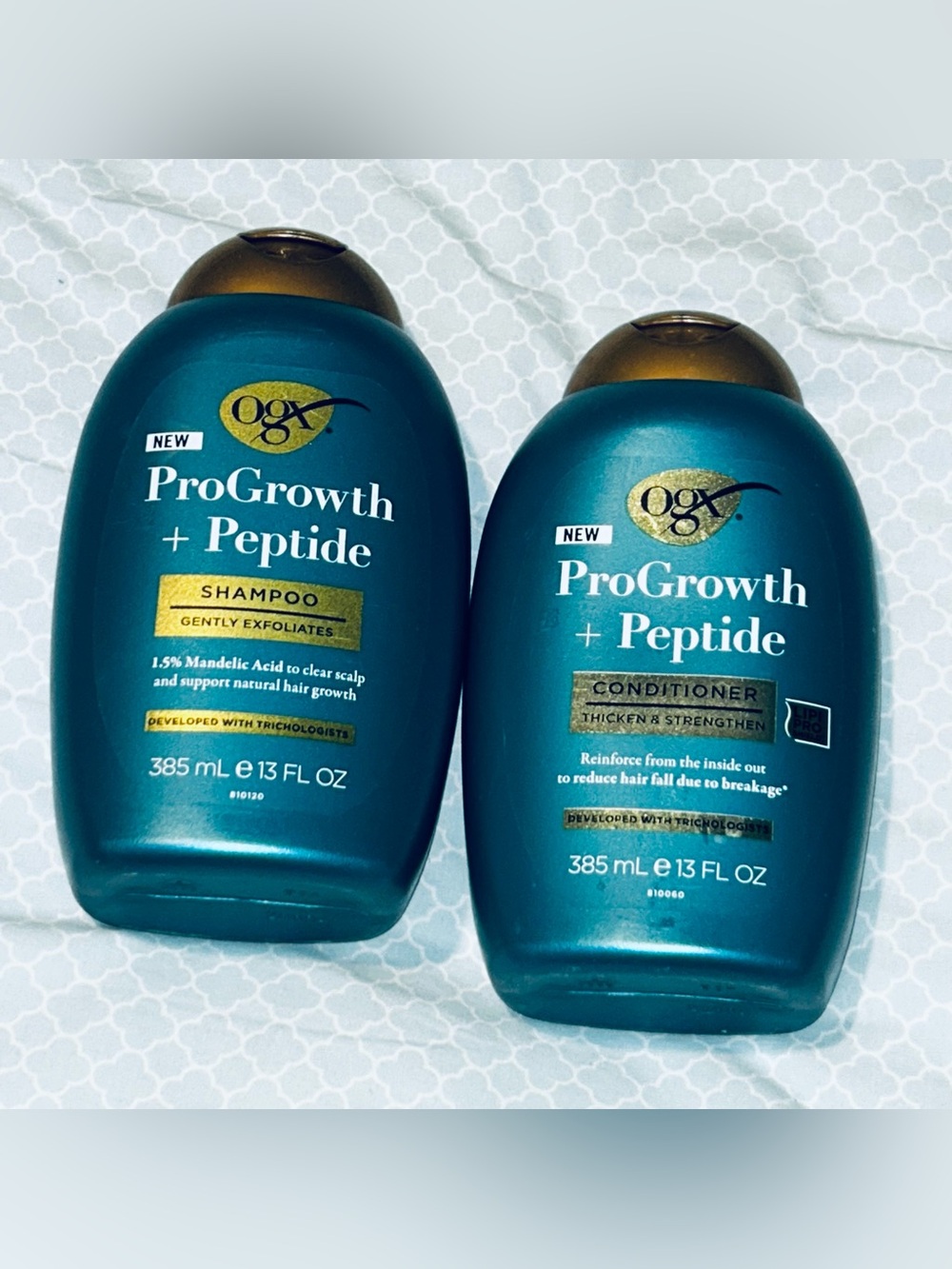 ProGrowth + Peptide Shampoo & Conditioner Set - Teal